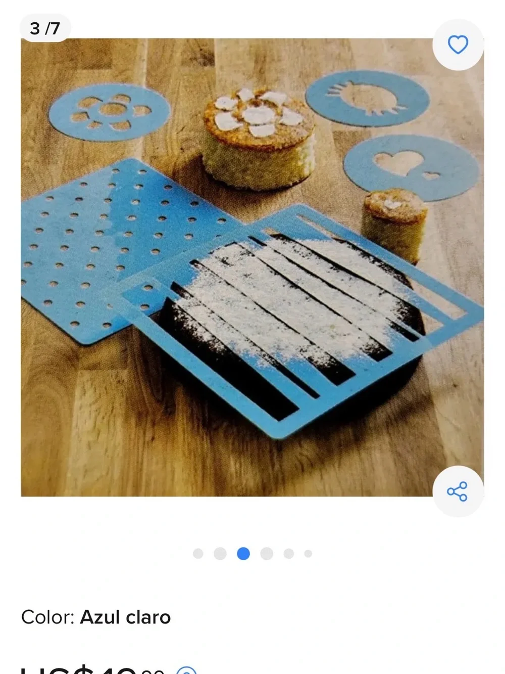 IKEA Baking, cake decorating stencils, set of 5